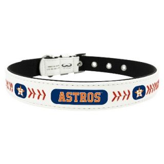 Houston Astros Classic Leather Small Baseball Collar