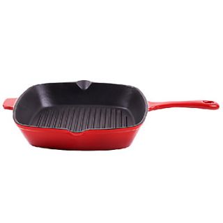 Cast Iron Grill Pan with Handle, Dia 27cm x H4cm
