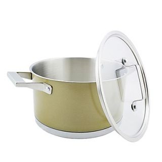 3 Layer 5 QT Stainless steel Soup Pot with Glass Cover, Dia 22cm x H12.5cm