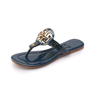 Leatherette Womens Flat Heel Flip Flops Slippers Shoes(More Colors)