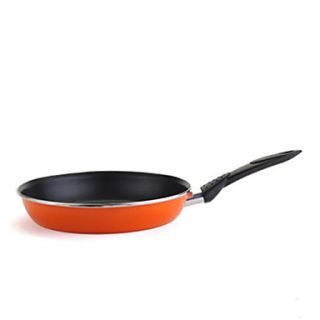 10 Steel Orange Frying Pans with Handle, W26cm x L26cm x H5cm