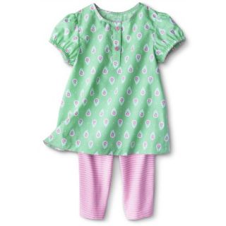 Just One YouMade by Carters Girls 2 Piece Set   Light Green/White NB
