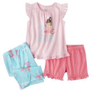 Just One You Made by Carters Infant Toddler Girls 3 Piece Ballerina Pajama