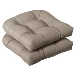 Pillow Perfect Outdoor Beige Seat Cushions (set Of 2)