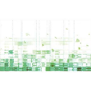 Green Fluid And Vertical Pattern Abstract Canvas Wall Art