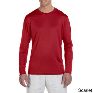 Champion Champion Mens Double Dry Performance Long Sleeve T shirt Red Size XXL