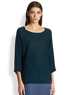 MaxMara Silk Cashmere Dolman Sweater   Green