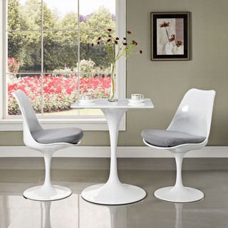 Lippa Wood Top 24 White Dining Table