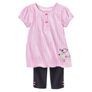 Just One YouMade by Carters Girls 2 Piece Set   Pink/Black 6M