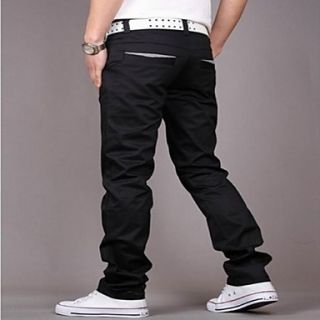 Mens Fashion Casual Long Pants(Belt Not Included)