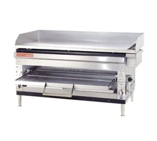 Grindmaster   Cecilware 42 in Griddle & Cheesemelter w/ Pull Out Broiler, LP