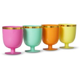Oh Joy Colorful Plastic Disposable Goblets 4ct