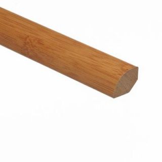 Zamma Traditional Bamboo Dark 5/8 in. Thick x 3/4 in. Wide x 94 in. Length Vinyl Quarter Round Molding 015143538