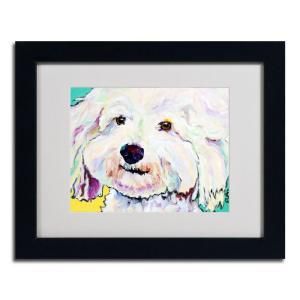 Trademark Fine Art 16 in. x 20 in. Buttons Black Framed Matted Art PS018 B1620MF