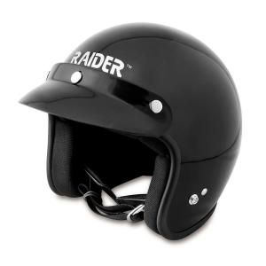 Raider XX Small Adult Gloss Black Open Face Helmet 26 611 11