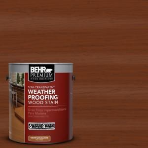 BEHR Premium 1 gal. #ST 116 Woodbridge Semi Transparent Weatherproofing Wood Stain 507701