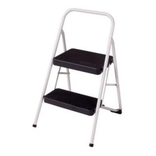 Cosco 2 Step Steel Folding Step Stool Ladder with 200 lb. Load Capacity 11135CLG1E