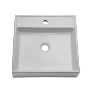 DECOLAV Classically Redefined Vessel Sink in White 1464 CWH
