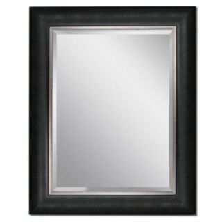 HEADWEST 24 in. x 30 in. Framed Vanity Mirror in Black 8670