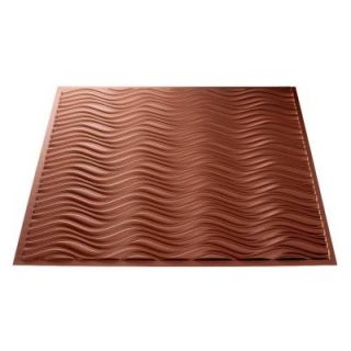 Fasade Current 2 ft. x 2 ft. Argent Copper Lay in Ceiling Tile L76 10