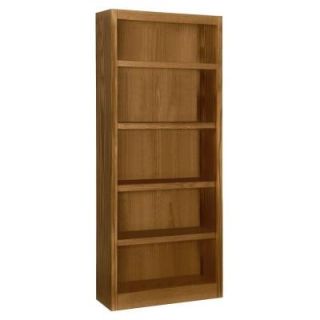 Concepts In Wood Midas Single Wide 5 Shelf Dry Oak Bookcase MI3072 D