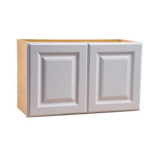 Home Decorators Collection Assembled 36x18x12 in. Wall Double Door Cabinet in Hallmark Arctic White W3618 HAW