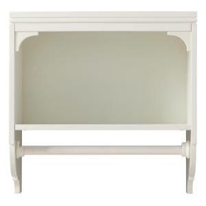 Martha Stewart Living Laundry Storage 24 in. H x 24 in. W Wall Mounted Shelf with Clothing Rod in Picket Fence 1364300410