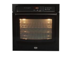 Maytag 27 in. Single Electric Wall Oven Self Cleaning in Black MEW7527AB