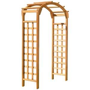 Greenstone Natural Arch 84 x 48 in. Outside Wooden Garden Arbor MFS35PG