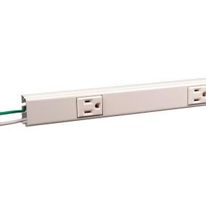 Legrand/Wiremold Plugmold 3 ft. Hardwire 6 Outlet   Ivory V20GB306+