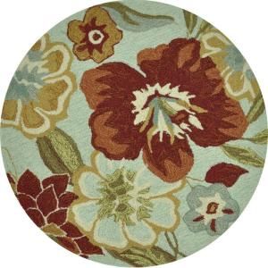 Loloi Rugs Summerton Life Style Collection Mist Red 3 ft. Round Area Rug SUMRSRS04MIRE300R