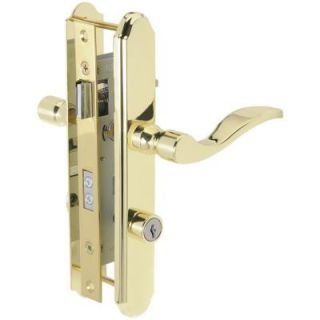 Wright Products Serenade Polished Brass Mortise Latch with Deadbolt VMT115PB