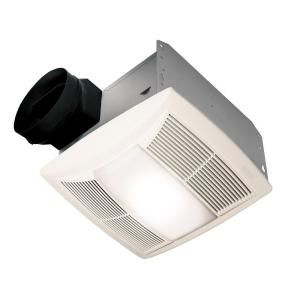 NuTone Ultra Silent 130 CFM Ceiling Exhaust Bath Fan with Light and Nightlight QTN130LE