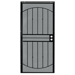 First Alert Apollo Steel Security Door in Black Finish 40036X80