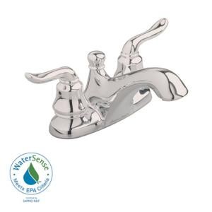 American Standard Princeton 4 in. 2 Handle Low Arc Bathroom Faucet in Satin Nickel with Speed Connect Drain 4508.201.295