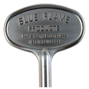 Blue Flame 8 in. Universal Gas Valve Key in Satin Chrome NKY.8.06