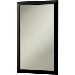 NuTone City 16.5 in. W x 26.5 in. H x 5.25 in. D Recessed or Surface Mount Mirrored Medicine Cabinet in Black 62BK244CBKX