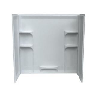 American Standard Ovation 30 in. x 60 in. x 58 in. 3 piece Direct to Stud Tub Surround in Arctic White 3060BW1.011