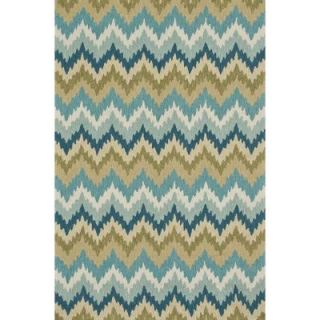 Loloi Rugs Summerton Life Style Collection Aqua Green 7 ft. 6 in. x 9 ft. 6 in. Area Rug SUMRSRS01AQGR7696