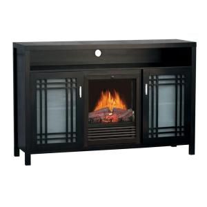 Quality Craft 54 in. Media Unit Electric Fireplace Heater in Cappuccino DISCONTINUED MM905 54BCP
