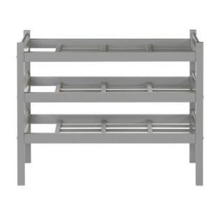 Martha Stewart Living Solutions 33 in. W Cement Gray Boot Rack 1035800270
