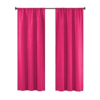 Pairs to Go Capella Woven Solid Pink Curtain Panel, 63 in. Length (1 Pair) 12540080X063PNK