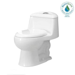 Foremost Gemini 1 Piece 1.6 GPF Dual Flush Round Toilet with Slow Close Seat in White TL 2100 W