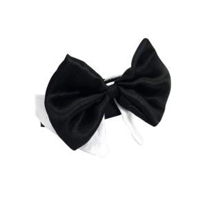 Platinum Pets Black and White Small Formal Dog Bow Tie Collar BWTIESMBLKWHT