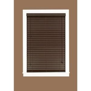 Madera Falsa Mahogany 2 in. Faux Wood Plantation Blind, 64 in. Length (Price Varies by Size) MF3264MH02