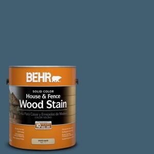 BEHR 1 gal. #SC 107 Wedgewood Solid Color House and Fence Wood Stain 03001