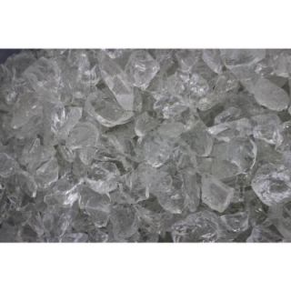 Margo Garden Products 10 lb. Medium Ice Clear Landscape Fire Glass EG10 L01M