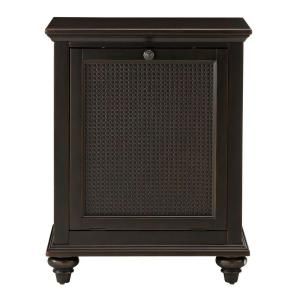 Home Decorators Collection Ansley 24 in. W Tilt Out Hamper in Worn Black 1127400200