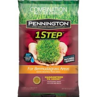 Pennington 25 lb. 1 Step Bermudagrass Areas with Mulch, Grass Seed, Fertilizer Mix 118019