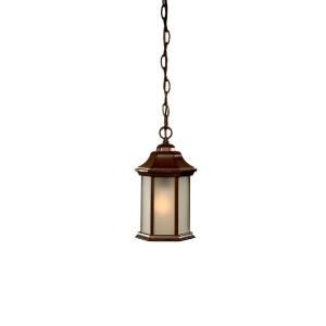 Acclaim Lighting Madison Collection 1 Light Hanging Outdoor Burled Walnut Lantern 5185BW/FR